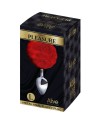 ALIVE ANAL PLEASURE PLUG LISO METAL POMPON ROJO TALLA L