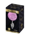 ALIVE ANAL PLEASURE PLUG ESPIRAL METAL POMPON VIOLETA TALLA L