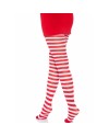 LEG AVENUE MEDIAS DE RAYAS BLANCO ROJO