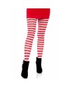 LEG AVENUE MEDIAS DE RAYAS BLANCO ROJO