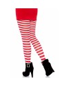 LEG AVENUE MEDIAS DE RAYAS BLANCO ROJO