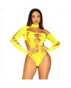 LEG AVENUE BODY SIN COSTRURAS CON TANGA AMARILLO