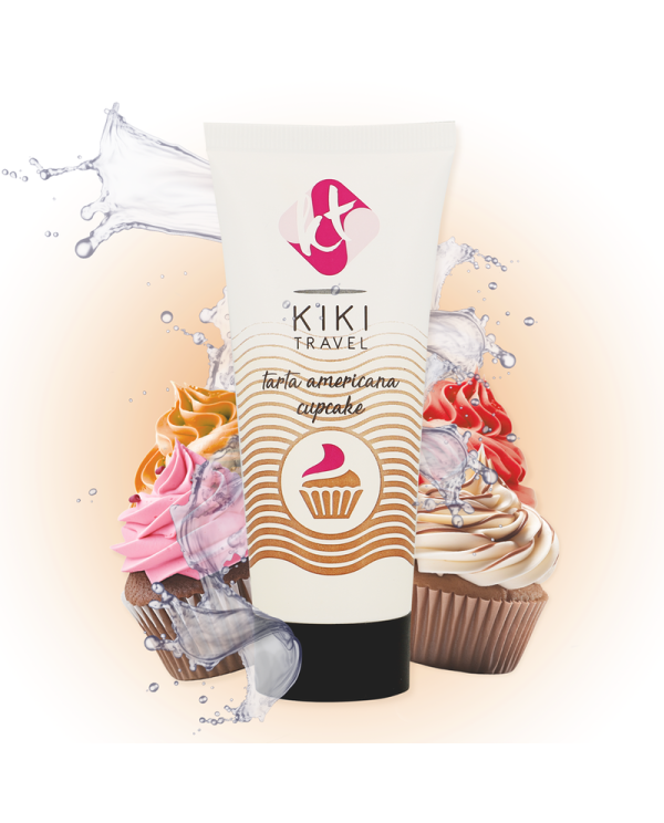 KIKi TRAVEL GEL DESLIZANTE SABOR A TARTA AMERICANA CUPCAKE 50 ML