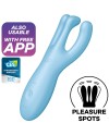 SATISFYER THREESOME 4 VIBRADOR APP AZUL