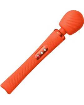 FUN FACTORY - VIM WAND RUMBLE VIBRADOR RECARGABLE SILICONA AZUL MEDIANOCHE