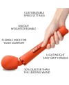 FUN FACTORY VIM WAND RUMBLE VIBRADOR RECARGABLE SILICONA NARANJA