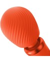 FUN FACTORY VIM WAND RUMBLE VIBRADOR RECARGABLE SILICONA NARANJA