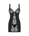 OBSESSIVE HEARTINE CHEMISE TANGA NEGRO L XL