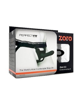 PERFECTFIT ZORO PENE SILICONA 14 CM CON ARNÉS NEGRO