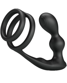 PRETTY LOVE MARSHALL ANILLO PARA PENE PLUG ANAL VIBRATORIO CONTROL REMOTO