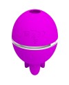 PRETTY LOVE VIBRADOR DE SILICONA REDONDO GEMINI BALL MORADO