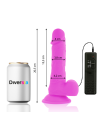 DIVERSIA DILDO FLEXIBLE CON VIBRACION 205 CM LILA