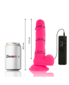 DIVERSIA DILDO FLEXIBLE CON VIBRACION 205 CM ROSA