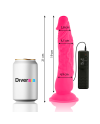 DIVERSIA DILDO FLEXIBLE CON VIBRACION 21 CM ROSA