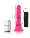 DIVERSIA DILDO FLEXIBLE CON VIBRACION 23 CM ROSA