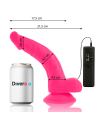 DIVERSIA DILDO FLEXIBLE CON VIBRACION 215 CM ROSA