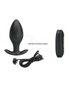 PRETTY LOVE REGINA PLUG ANAL VIBRADOR RECARGABLE NEGRO