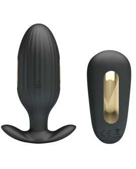 PRETTY LOVE - KELLY PLUG ANAL VIBRADOR RECARGABLE NEGRO