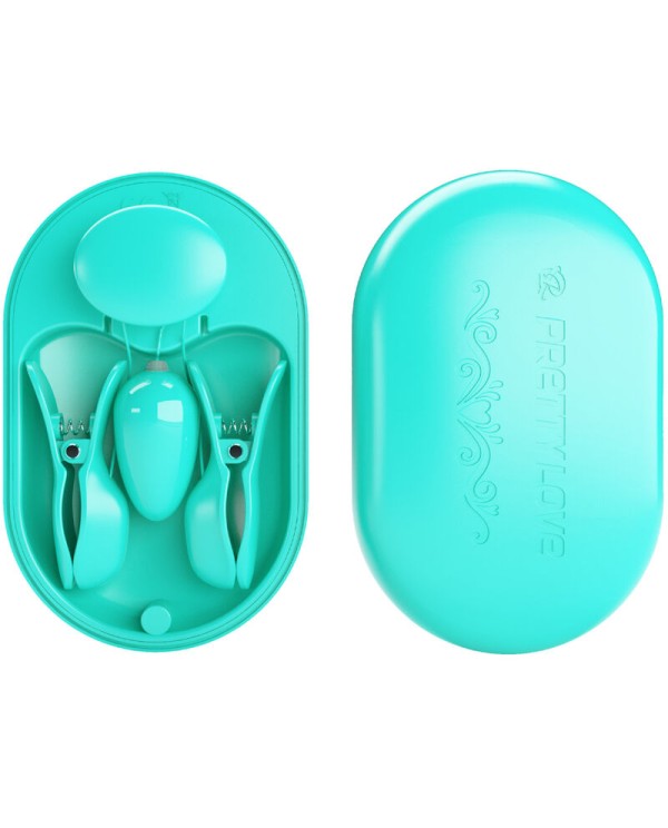 PRETTY LOVE SURPRISE BOX PINZAS ELECTRO ESTIMULACION AZUL