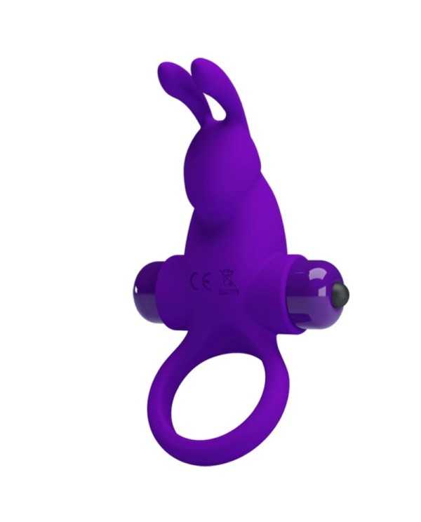 PRETTY LOVE ANILLO VIBRADOR I CONEJO PARA PENE MORADO