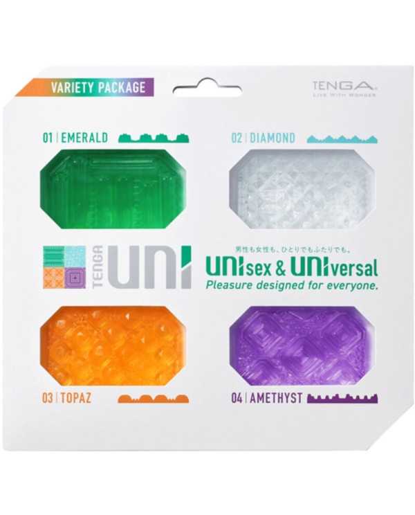 TENGA UNI VARIETY MASTURBADOR DEDAL PACK 4 UDS