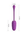 PRETTY LOVE HUEVO VIBRADOR CON TEXTURA MARINA RECARGABLE MORADO