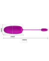 PRETTY LOVE NYMPH HUEVO VIBRADOR CONTROLADO POR APP MORADO