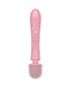 SATISFYER TRIPLE LOVER MASAJEADOR VIBRADOR RABBIT ROSA