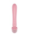 SATISFYER TRIPLE LOVER MASAJEADOR VIBRADOR RABBIT ROSA