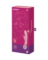 SATISFYER TRIPLE LOVER MASAJEADOR VIBRADOR RABBIT ROSA