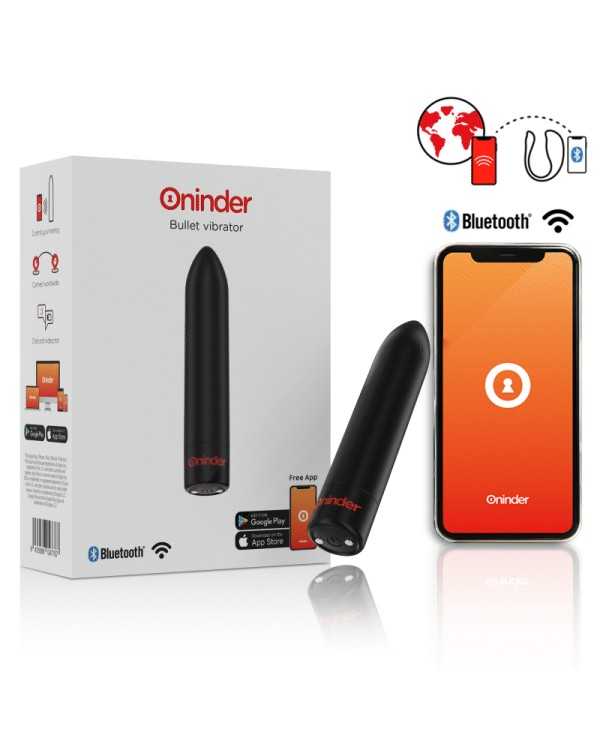 ONINDER BERLIN BALA VIBRADORA NEGRO 9 MODOS 85 X 2 CM APP GRATUITA