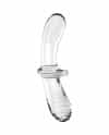 SATISFYER DOUBLE CRYSTAL DILDO TRANSPARENTE