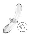 SATISFYER DOUBLE CRYSTAL DILDO TRANSPARENTE