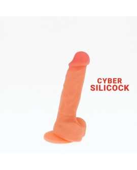 CYBER SILICOCK ANSEL REALISTICO SILICONA LIQUIDA 15.5CM