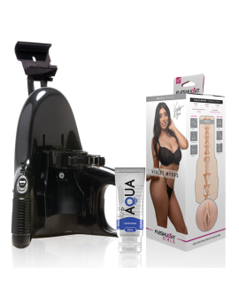 FLESHLIGHT - VIOLET MYERS WAIFU + UNIVERSAL LAUNCH + LUBRICANTE AQUA QUALITY 50 ML