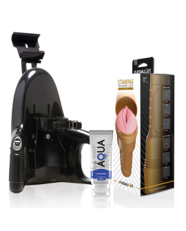 FLESHLIGHT - PINK LADY STAMINA TRAINING UNIT + UNIVERSAL LAUNCH + LUBRICANTE AQUA QUALITY 50 ML