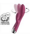 SATISFYER SPINNING RABBIT 1 ESTIMULACION CLITORIS Y PUNTO G ROJO