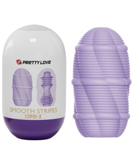 PRETTY LOVE - HUEVO MASTURBADOR SMOOTH STRIPES CUPID