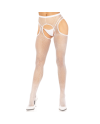 LEG AVENUE MEDIAS RED SIN ENTREPIERNA BLANCO