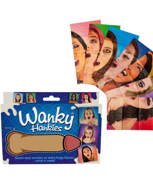 SPENCER FLEETWOOD WANKY HANKIES 7 PANUELOS EXTRA GRANDES MUJERES