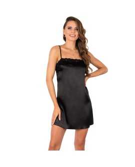 LIVCO CORSETTI FASHION - JACQUELINE LC 90249 BATA + CAMISA + PANTY NEGRO S/M