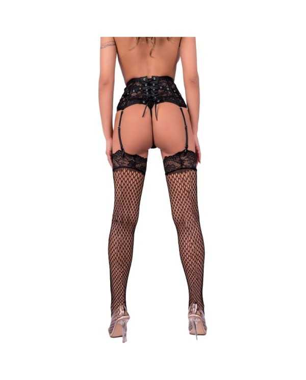 LIVCO CORSETTI FASHION PONCZOCHY AUFDARIA BODYSTOCKING NEGRO