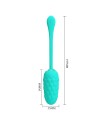 PRETTY LOVE HUEVO VIBRADOR CON TEXTURA MARINA RECARGABLE VERDE AGUA