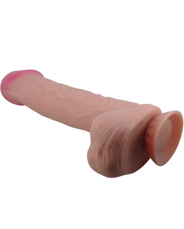 PRETTY LOVE SLIDING SKIN SERIES DILDO REALiSTICO CON VENTOSA PIEL DESLIZANTE MORENO 26 CM