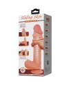 PRETTY LOVE SLIDING SKIN SERIES DILDO REALiSTICO CON VENTOSA PIEL DESLIZANTE MORENO 26 CM