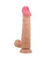 PRETTY LOVE SLIDING SKIN SERIES DILDO REALiSTICO CON VENTOSA PIEL DESLIZANTE 24 CM